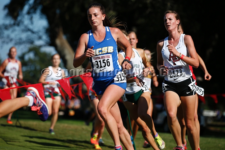 2014StanfordCollWomen-195.JPG - College race at the 2014 Stanford Cross Country Invitational, September 27, Stanford Golf Course, Stanford, California.